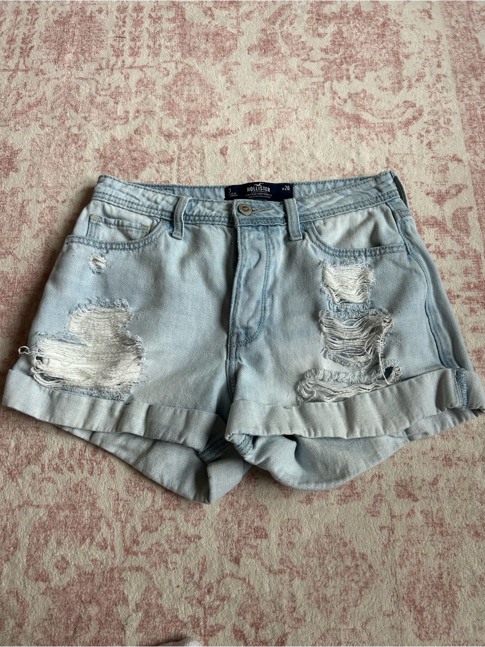 Hollister Ripped Denim Shorts